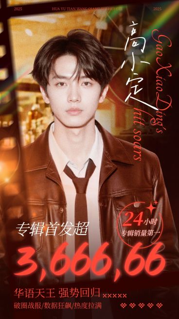 粉丝应援光影感手机海报aigc预览效果