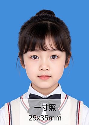 一寸证件照蓝底可抠图换头