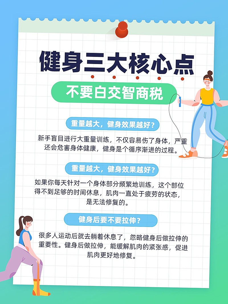 运动健身知识科普小红书配图