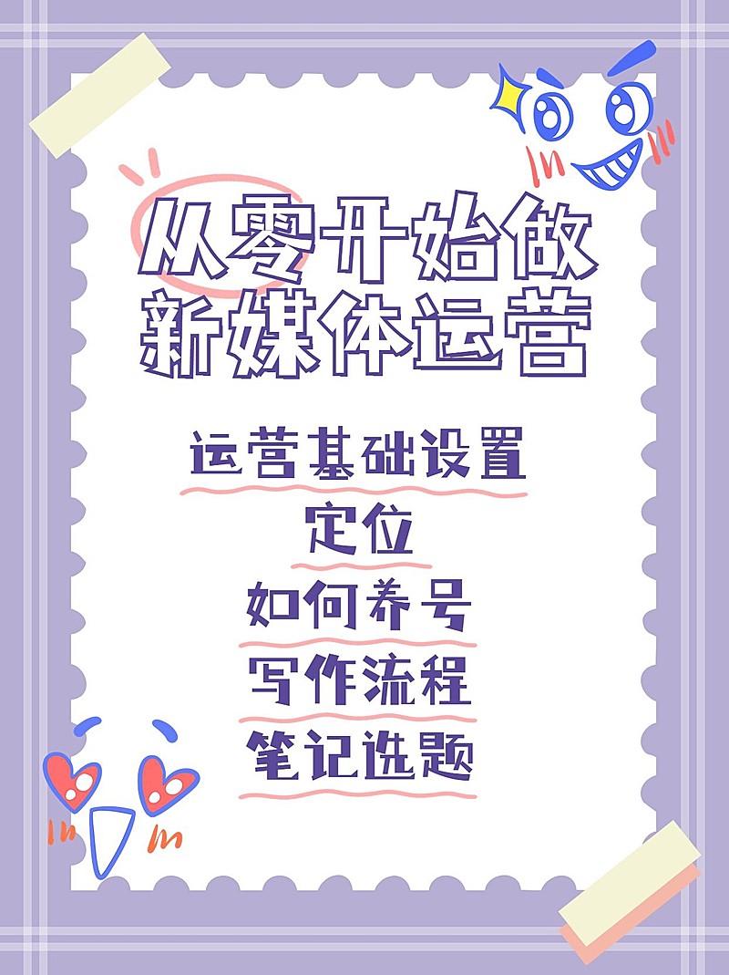 运营攻略科普小红书封面