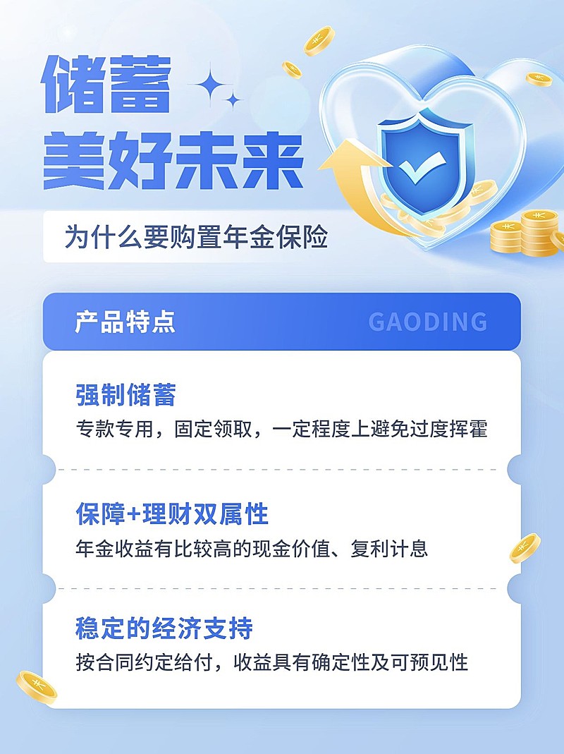 金融年金保险理财知识科普小红书配图