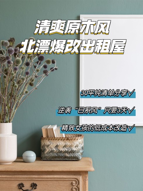 房地产出租房改造攻略小红书封面预览效果