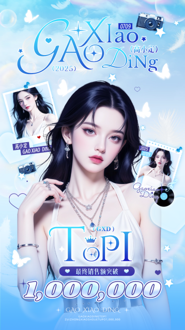 娱乐应援生日祝福光影手机海报AIGC预览效果