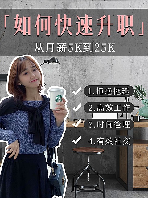 简约人物抠图职场知识分享小红书配图