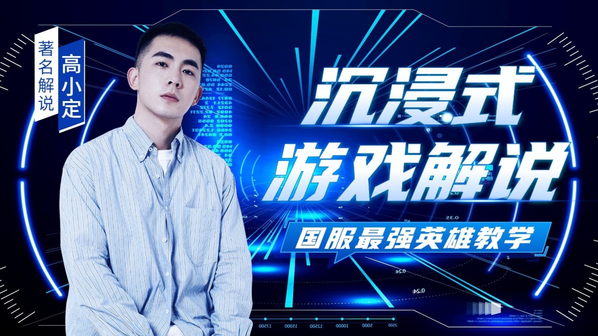 电竞游戏解说混剪横版视频封面预览效果