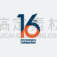 周年纪念,模板,数字16,商务,50年节,请柬,庆祝,设计,问候