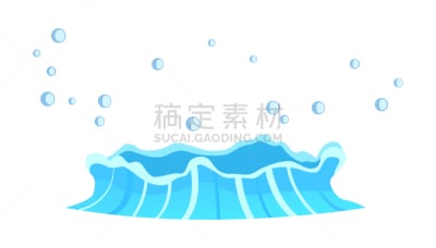 蓝色,海洋,水晶,小溪,溅