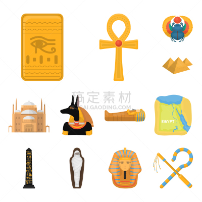 古埃及文明,国际著名景点,贝斯特女神,鹰神荷鲁斯,女神,古代,建筑,收集,布置