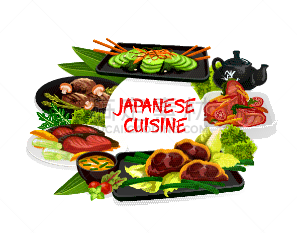 日本,菜单,传统,食品,主菜盘,生姜,国内著名景点,蔬菜,牛排,寿司