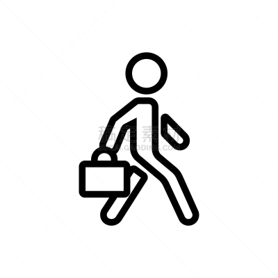 手提箱,矢量,轮廓,绘画插图,计算机图标,搬运工,老年男人,人,工作
