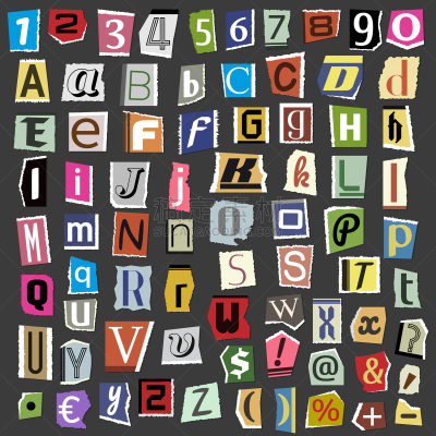字母,抽象拼贴画,文字,简单背景,字母表次序,信函,图像,做,收集