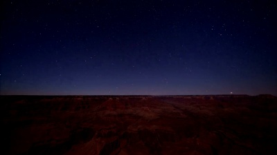 大峡谷上空的星星