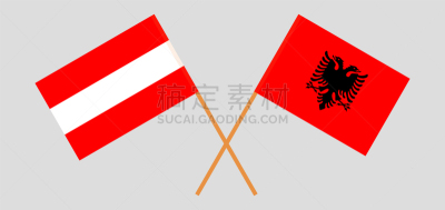 阿尔巴尼亚,奥地利,横越,运动,比例,社区,乡村风格,绘画插图,地拉那,燕尾旗