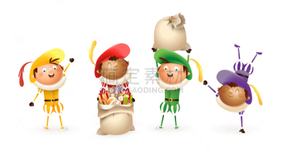 可爱的,圣诞老人,幸福,老年男人,传统,传单,雪,圣诞老公,协助,问候