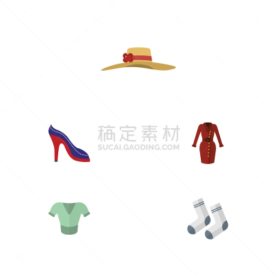 衣服,鞋子,休闲装,公寓,计算机图标,袜子,外衣,闪亮的,高雅,布置