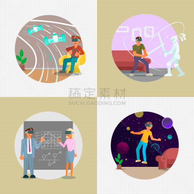 技术,网络空间,平坦的,VR360,设备用品,三维图形,科学,进行中,布置,写实