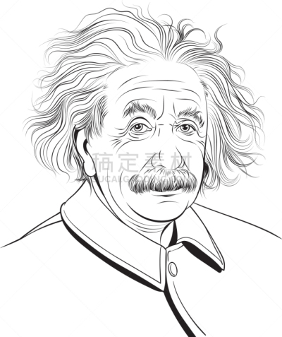 肖像,爱因斯坦,可爱的,名声,科学家,艺术品,剪贴画,讲师,物理学,复古