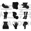 分离着色,品牌名称,身体受伤,饥饿的,图像,肚子,损坏的,生病,收集,骨折