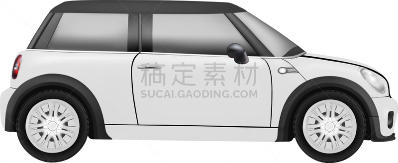 白色,汽车,小的,英文字母B,模型,分离着色,矢量,粉饼,运动,写实