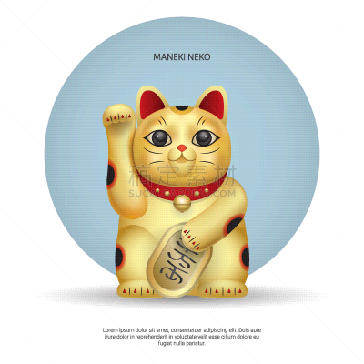 日本,运气,猫,招财猫,可爱的,传统,动物,阴影,吉祥物,问候