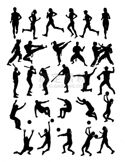 运动,动作,人,愉悦,短跑,男人,图像,女人,爱