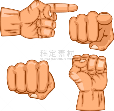 个性,白色,分离着色,矢量,男人,拳头,写实,叉腰,打字,布置