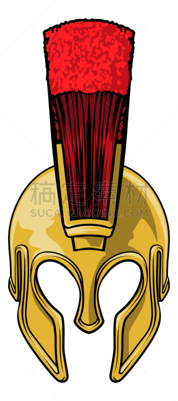 勇士,罗马风格,特洛伊木马,运动头盔,运动,背景分离,希腊,莫西干头,复古风格,吉祥物