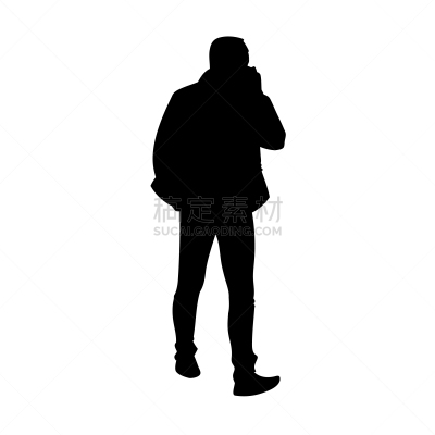 成年的,男人,黑色,茄克,男商人,人,形状,轮廓,剪影,步行