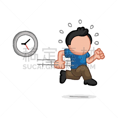 紧迫,钟,男人,手,卡通,商务,迅速,边界,麻烦,绘制