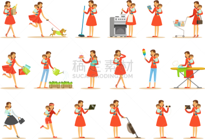 母亲,拿着,婴儿,与众不同,手臂,商务,超级妈妈,家庭,蛋糕,食品杂货