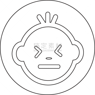 婴儿,图标,人的脸部,男孩,可爱的,人,图像,可爱,小的,性格