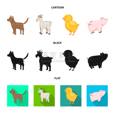 标志,厨房,可爱的,农业,纯种犬,复活节,食品,狗,猪
