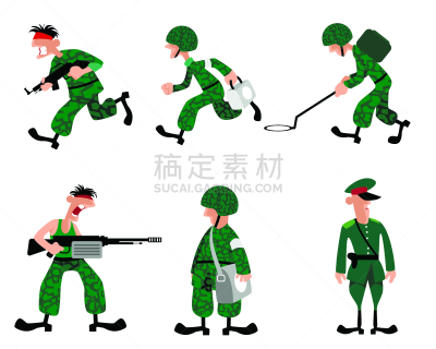 制服,人,男人,军士,性格,白色,矢量