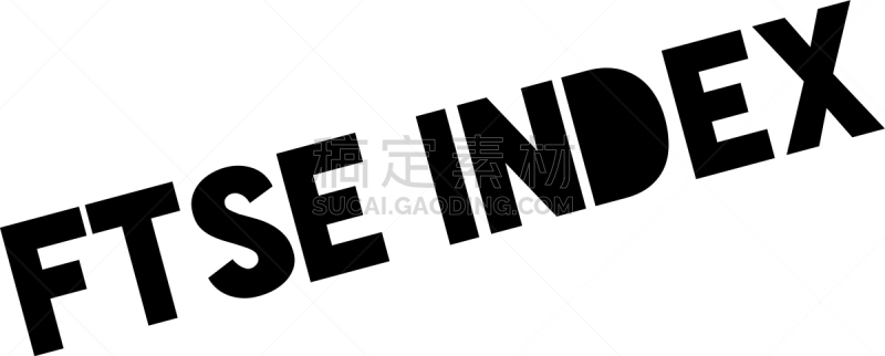 英戴克斯,富时指数,橡皮章,分离着色,商务,红色,矢量,标志,挑逗