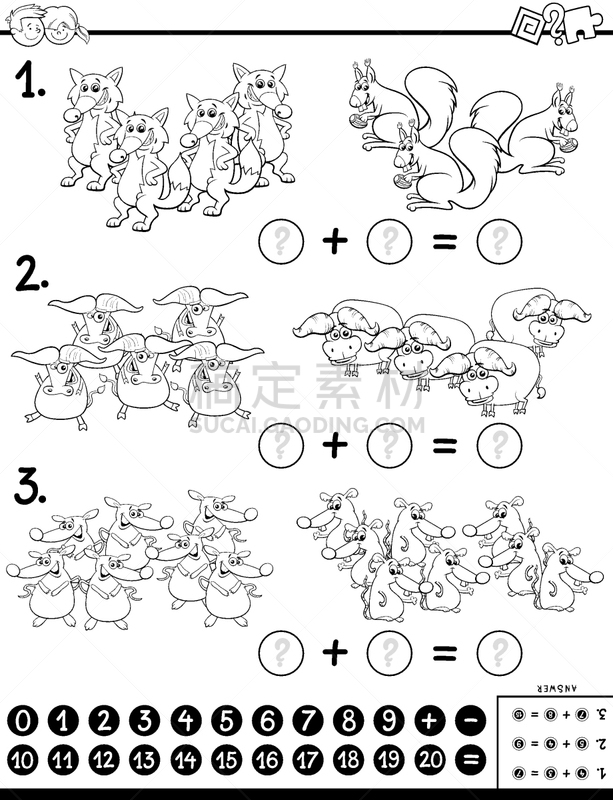 动物,书,彩色图片,秘密,休闲游戏,数,练习本,虚拟角色,儿童,狐狸