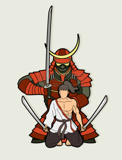 剑,动作,卡通,日本武士,传统,忍者,和服,运动,面具