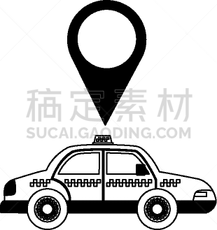 方向,出租车,指示棒,黄色,白色,概念,旅途,运输,服务,旅行