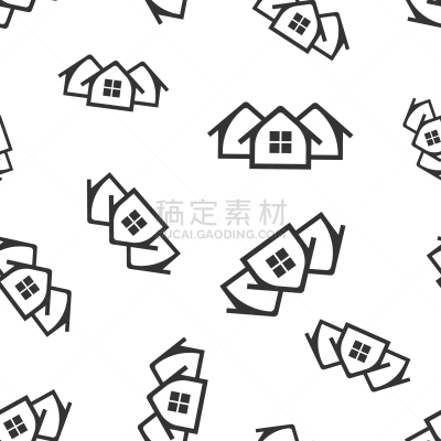 房屋,背景聚焦,平坦的,图标,四方连续纹样,住房,分离着色,商务,环境,联系