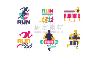 符号,运动,矢量,绘画插图,证章,马拉松赛跑,收集