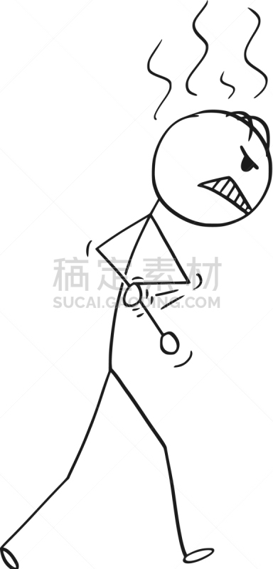 男商人,男人,不高兴的,塞进去,卡通,噪声,概念,生气,韧性,图像