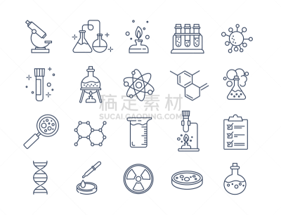 计算机图标,实验室,格子,显微镜,部分,背景分离,药,科学实验,技术,细的