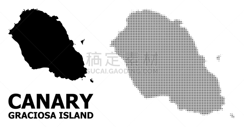 格拉西奥萨岛,镶嵌图案,自然地理,优美,几何形状,概念,组物体,点染,阴谋