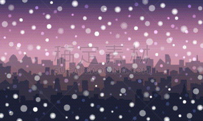 雪,城市,夜晚,地形,商务,霜,冷,建筑业,问候,剪影