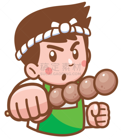 卡通,白色,制服,人,男人,食品,图像,炊具,主厨,烹调