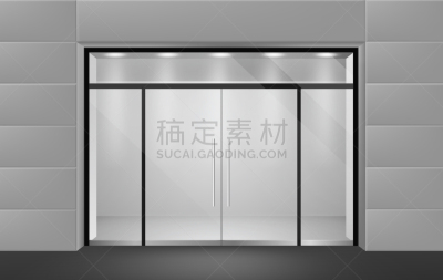 store front view from outside to empty