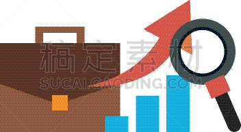 图表,数据,放大镜,公文包,商务,行李,手提箱,透镜,搜寻,研究