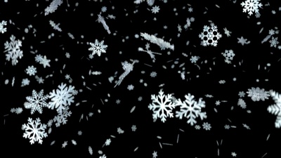 雪花飘落