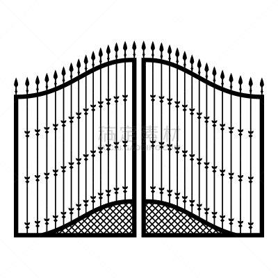 大门,绘画插图,人造的,计算机图标,图像,矢量,黑色,扁平化设计,华丽的,对称