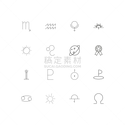 轮廓,直的,天文学,计算机图标,蜡烛,水瓶座,图像,矢量,天王星,行星