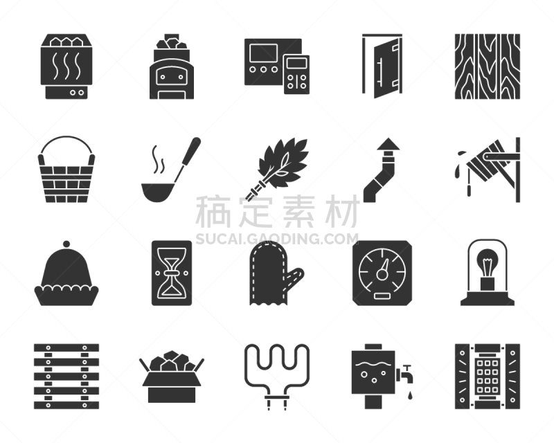 设备用品,桑拿浴,黑色,计算机图标,连指手套,长柄勺,灯罩,公共浴室,品牌名称,剪影